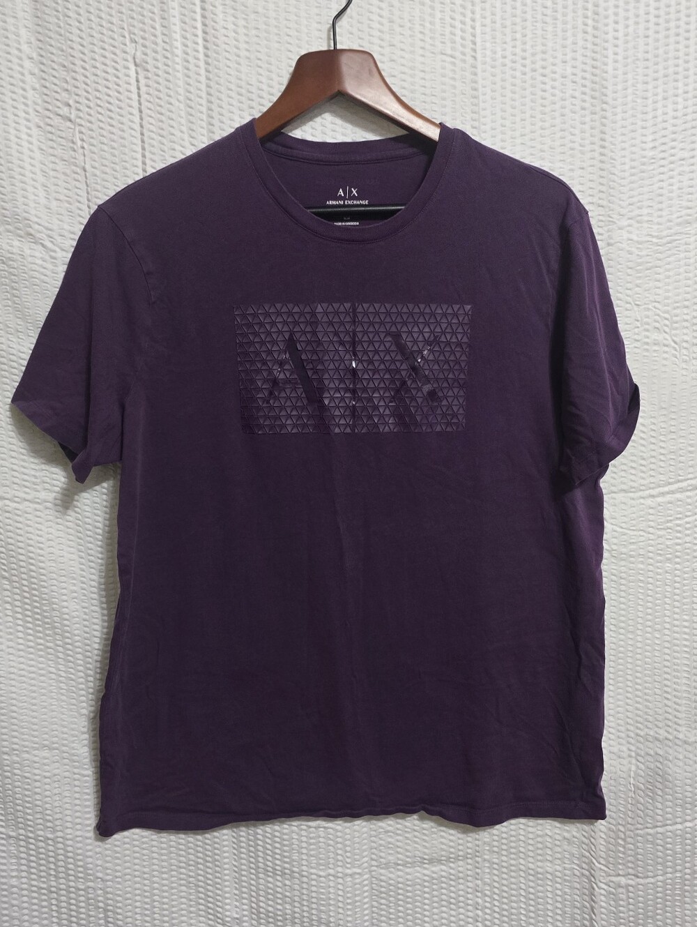 Armani Exchange A|X Purple Graphic T-Shirt – Men's XL Slim